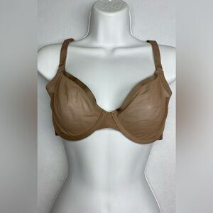 Cuup BEIGE Sheer Balconette, 34DD *P1033